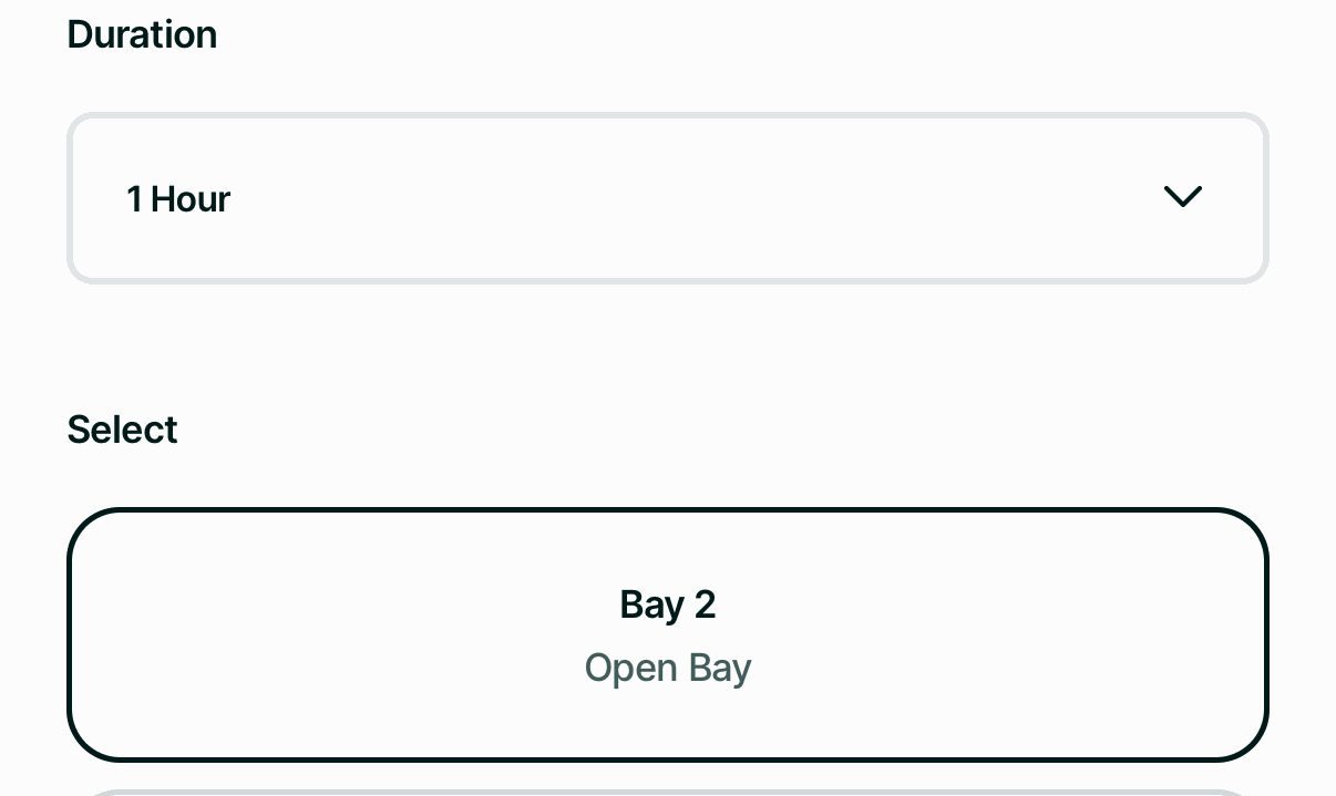 Golf simulator bay